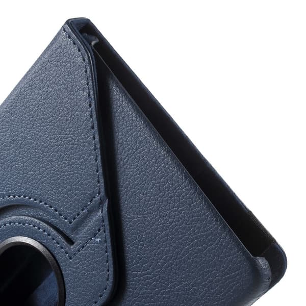 Rotationsstativ läder flipfodral Samsung Galaxy Tab S2 8.0 T710 T715 - Mörkblå Blå