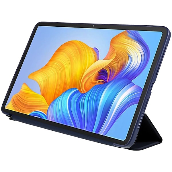 Tri-fold læderstativ-etui til Honor Pad 8 - Mørkeblå Blue