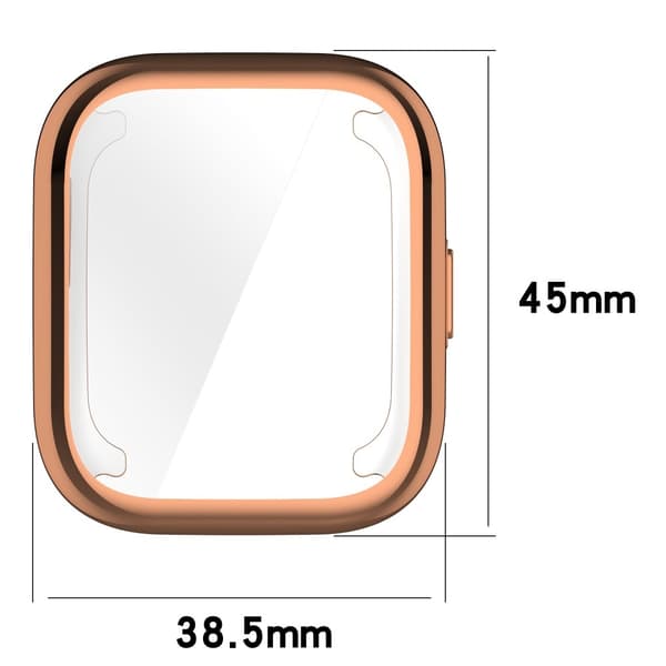 Kotelo Huami Amazfit Active (A2211) Electroplating Frame Flexible Cover - Galvanointi Ruusukulta Pink
