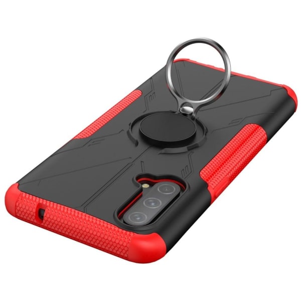 Kickstand cover with magnetic sheet for OnePlus Nord CE 5G - Red Röd