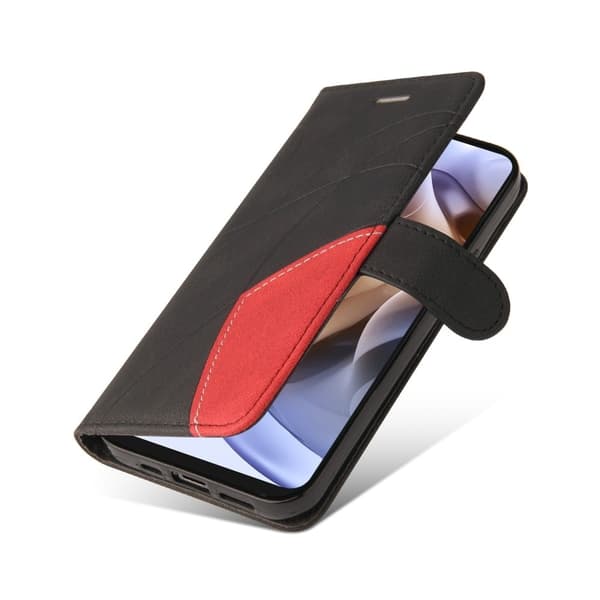 Tekstureret Læder Etui med Strop TilMotorola Moto G41 / G31 - Sort Black