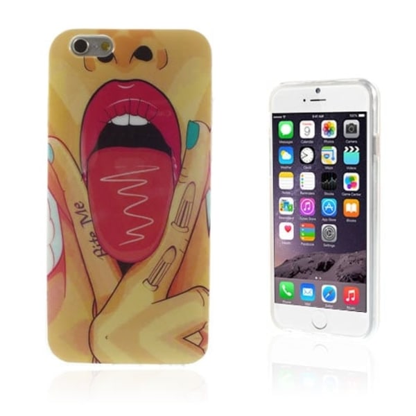 Hot Breasts Girl Glossy Flexible Cover Case iPhone 6s / 6 4,7 tommer Multicolor
