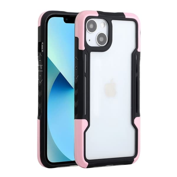Støtsikkert Beskyttelsesdeksel til iPhone 13 - Svart / Rosa Multicolor