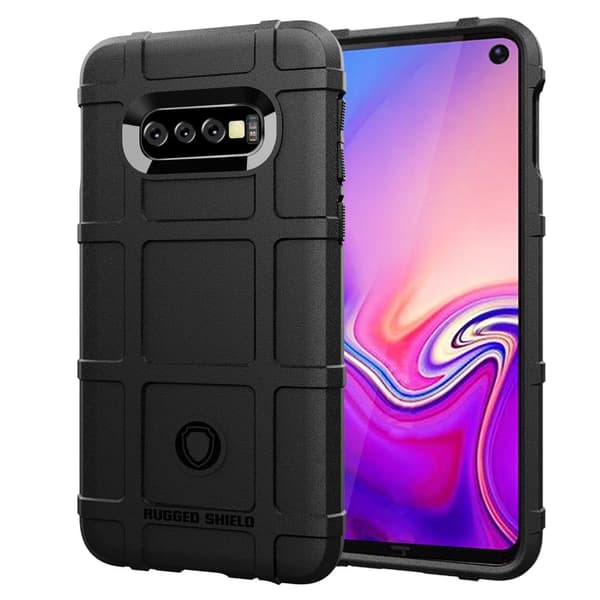 Rugged Shield Samsung Galaxy S10e deksel - Svart Black