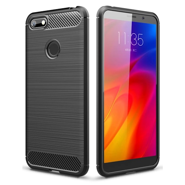 Carbon Flex cover - Motorola Moto E6 Play – Sort Black