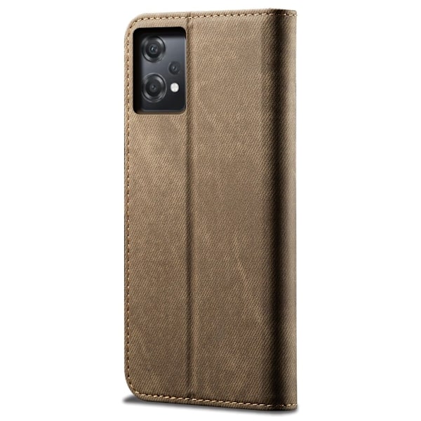 Jeans OnePlus Nord CE 2 Lite 5G flip case - Khaki Brown