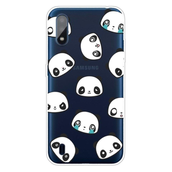 Deco Samsung Galaxy A01 Cover - Kærlige Panda White