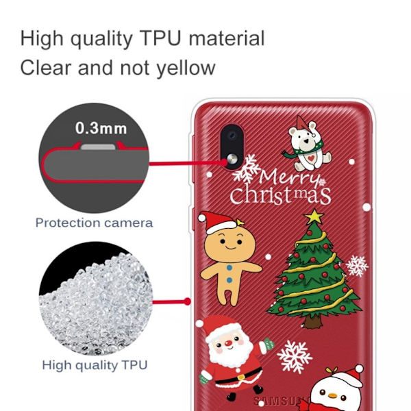 Samsung Galaxy A01 Core Case til jul - Glædelig Jul Red