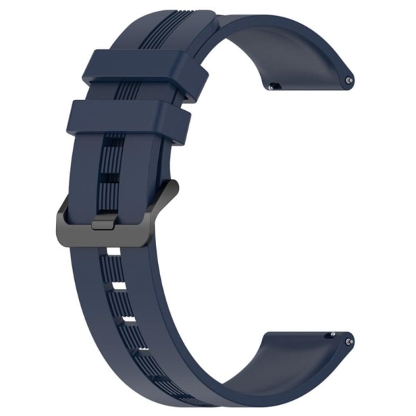 22 mm universal klockarmband i texturerat silikon - Marinblå Blå