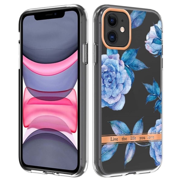 Supertunt och tåligt mjukfodral för iPhone 11 - Blå Pion Blå