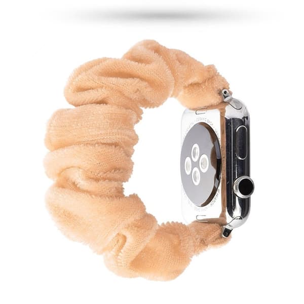 Apple Watch Series 5 44mm mönster trasa klockarmband - Light gul Gul