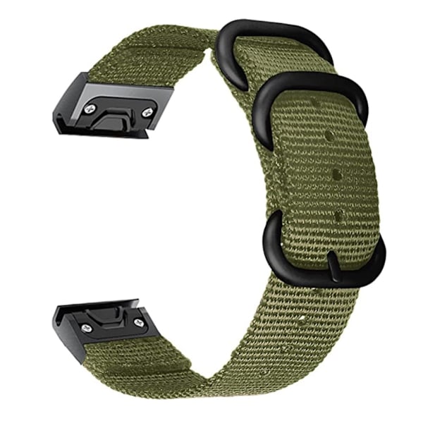 20 mm klockarmband i nylon för Garmin-klocka - Grön Grön