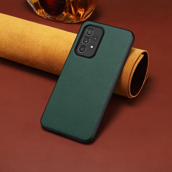 Mat og elegant tekstureret Samsung Galaxy A33 5G cover - Grøn Green