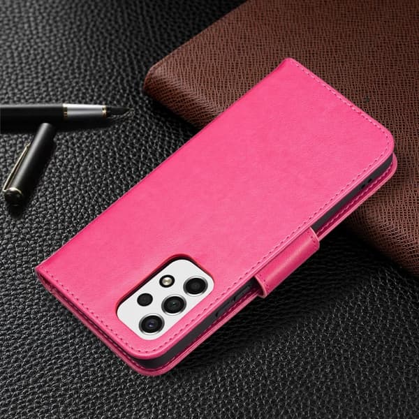Butterfly läder Samsung Galaxy A53 5G fodral - Rosa Rosa