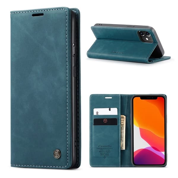 CaseMe iPhone 12 / 12 Pro Vintage Etui - Grønn Green