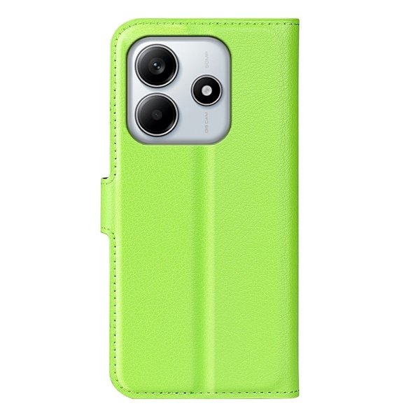 Klassisk Xiaomi Redmi Note 14 5G flip etui - Grøn Green