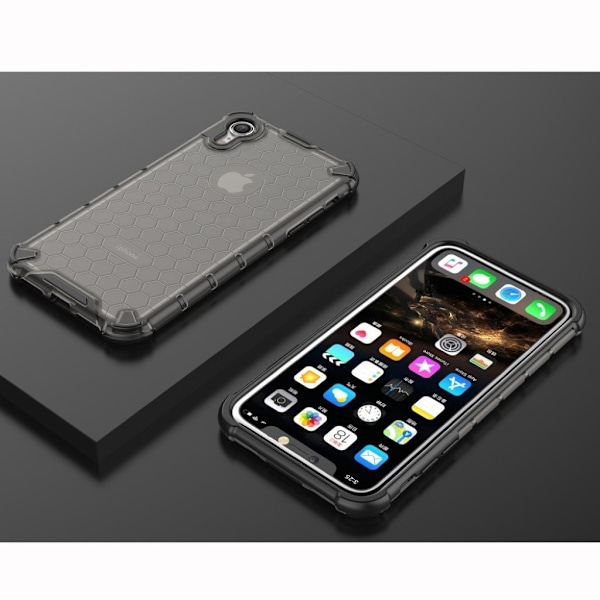Bofink Honeycomb iPhone Xr kuoret - Musta Black