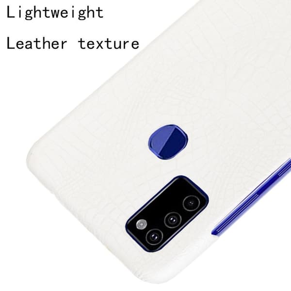 Croco kuoret - Samsung Galaxy M51 - Valkoinen White