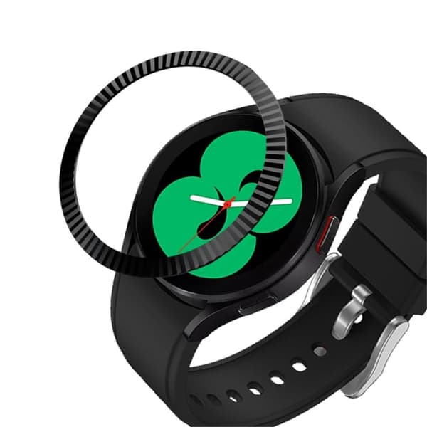 Samsung Galaxy Watch 4 Classic (46 mm) skrå ring i rustfrit stål - Sort Black