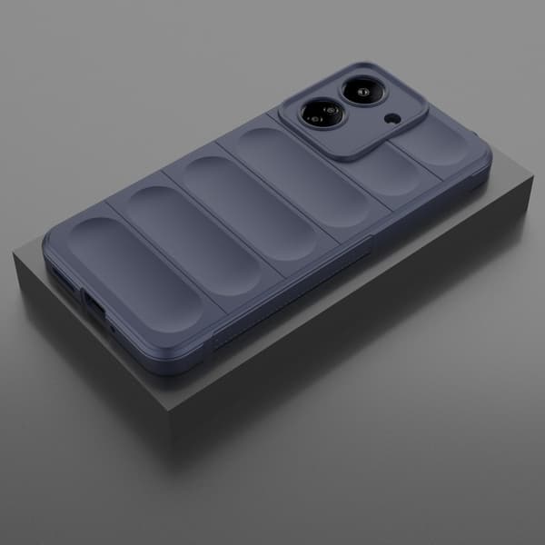 Deksel med mykt grep for Xiaomi Redmi 13C / Xiaomi Poco C65 - Blå Blue
