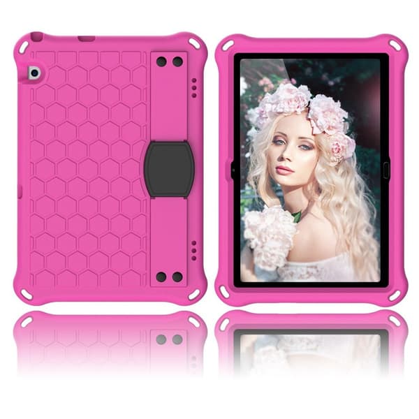 Huawei MediaPad T5 honeycomb skin-etui - Rose / Sort Pink