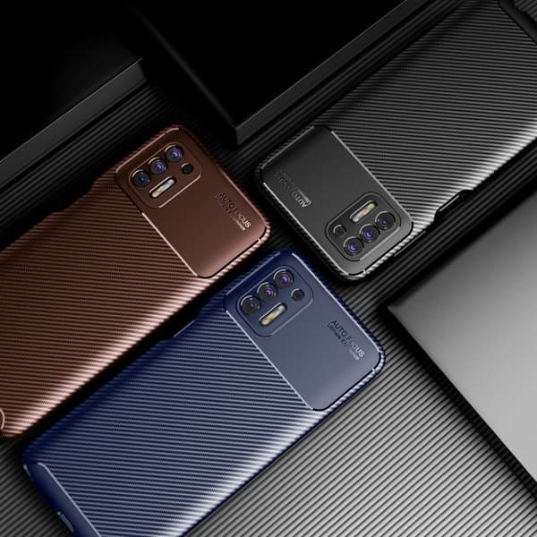 Carbon Shield Motorola Moto G Stylus (2021) skal - Blå Blå
