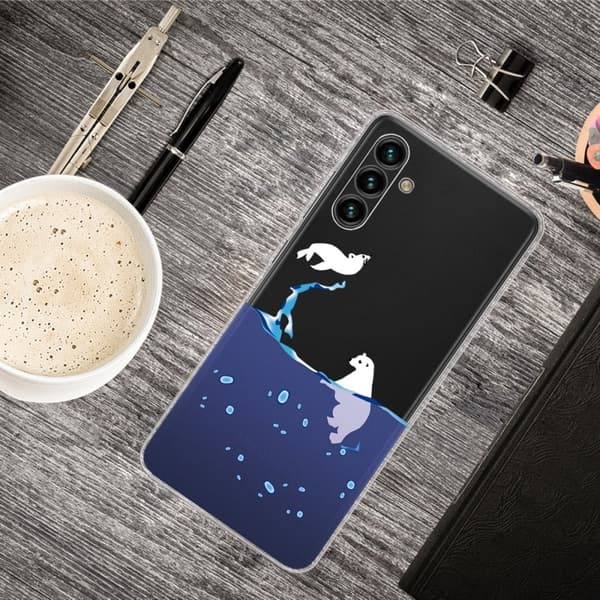Deco Samsung Galaxy A13 5G Etui - Polar Bjørner Blue