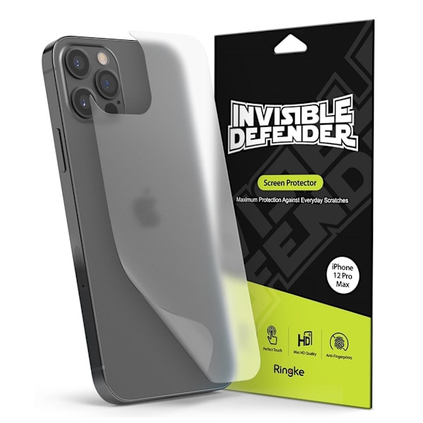 Ringke ID - iPhone 12 Pro Max - Rygbeskytter_Mat (1 + 1) Transparent