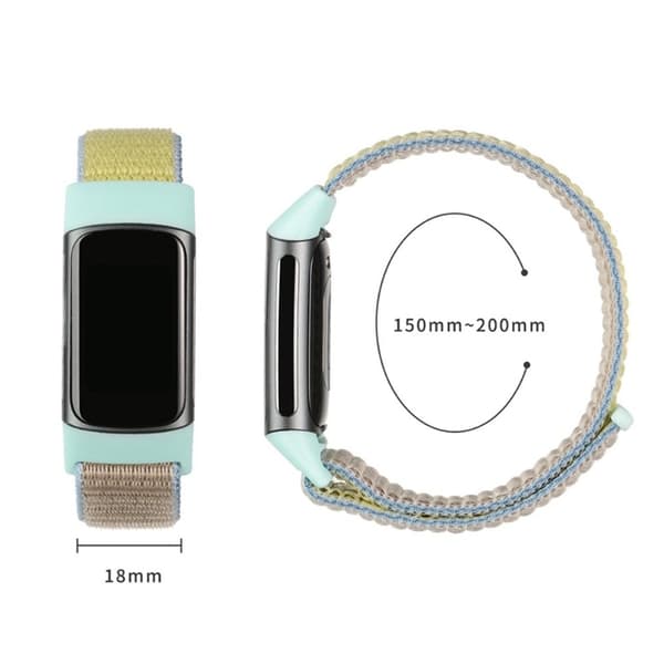 Fitbit Charge 5 nylonrem - Skjell White