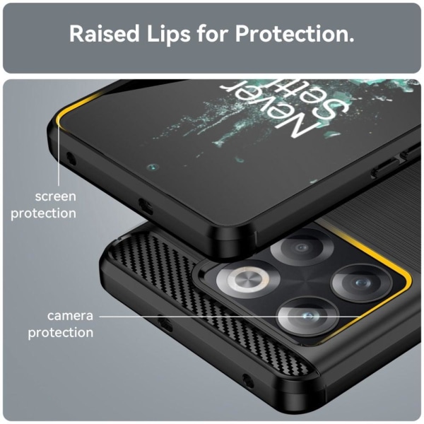 Carbon Flex OnePlus Ace Pro skal - Svart Svart