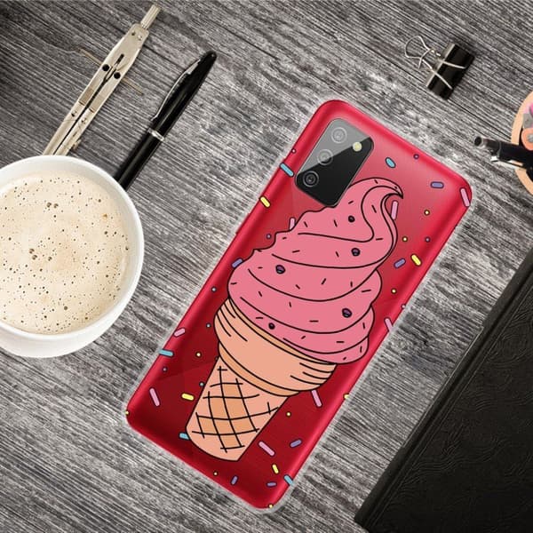 Deco Samsung Galaxy A02s Etui - Big Ice Cream Pink
