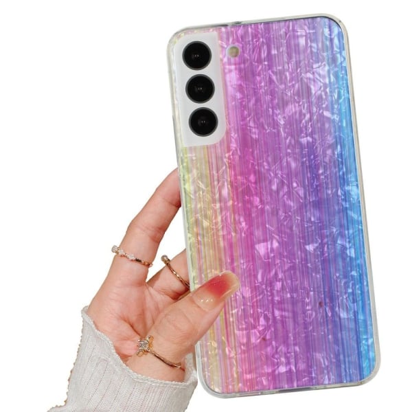 Deco Samsung Galaxy S22 Plus Suojakotelo - Pinkki Rainbow Multicolor