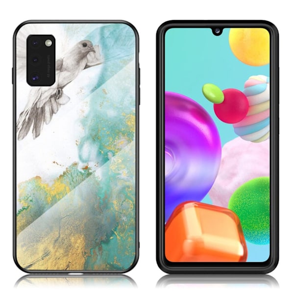 Fantasy Marble Samsung Galaxy A41 deksel - Flying Pigeon Multicolor