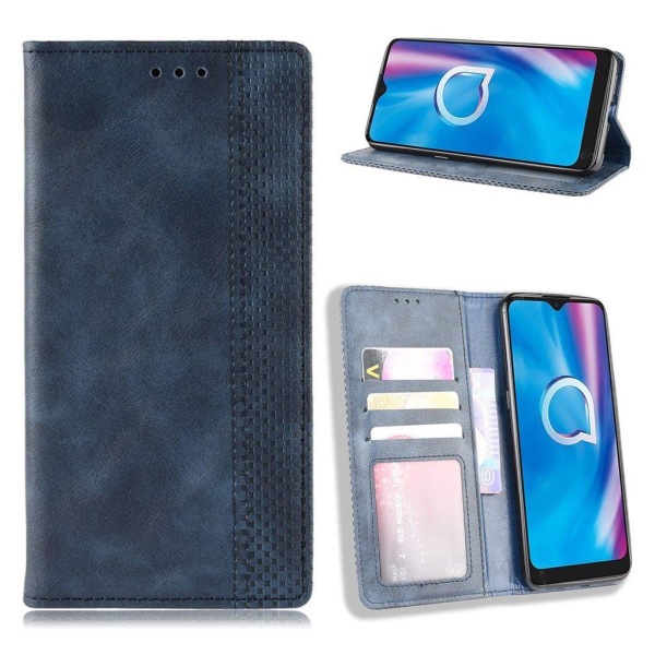 Bofink Vintage Alcatel 1SE (2020) nahkakotelo - Sininen Blue
