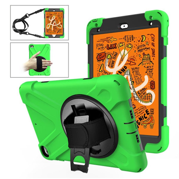 iPad Mini (2019) X-Shape silikonfodral - Grön Grön