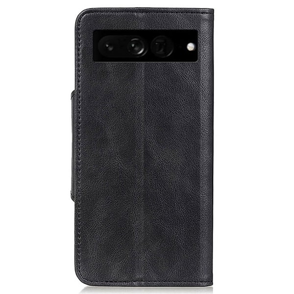 Alpha Google Pixel 7 Pro nahkainen läppäkotelo - Musta Black