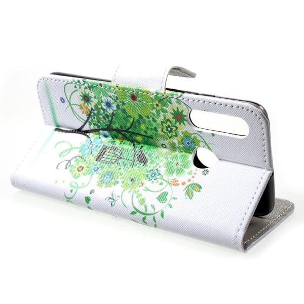 Huawei P30 Lite motivfodral av konstläder - Träd Grön