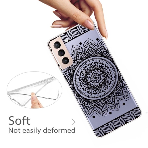 Deco Samsung Galaxy S22 Etui - Mandala Blomst Black