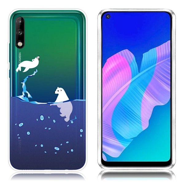 Deco Huawei P40 Lite E skal - Isbjörn Blå