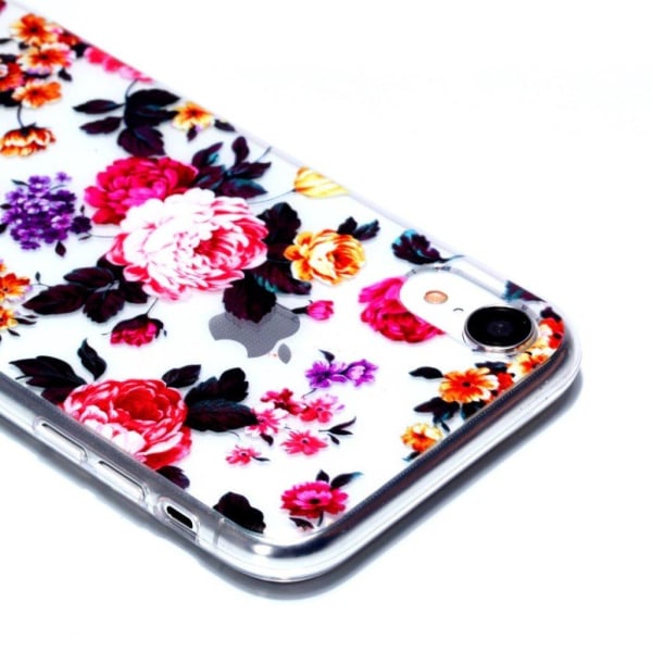 IPhone 9 mobilskal silikon mjuk tryckmönster - Vackra blommor multifärg