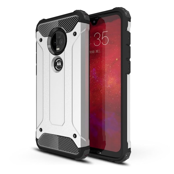 Armour Guard Motorola Moto G7 Plus skal - Silver/Grå Silvergrå