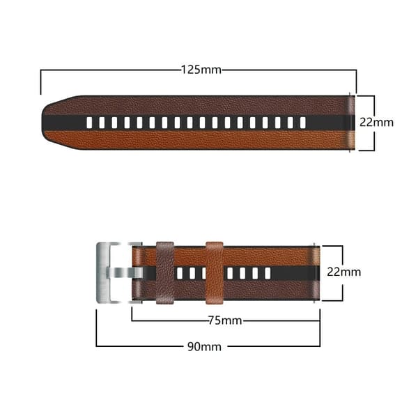 22mm Universal kolmivärinen silikonihihna - Vihreä / Musta Green