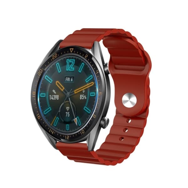 Silicone watch band for Huawei and Amazfit - Red Röd