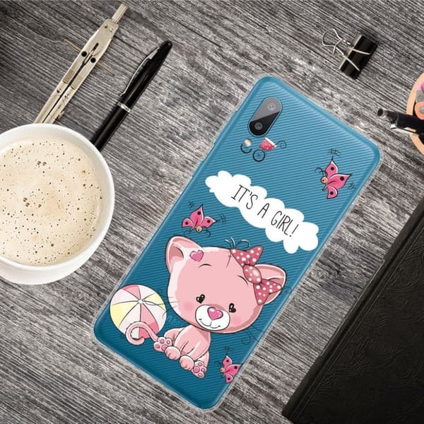 Deco Samsung Galaxy M02 / Samsung Galaxy A02 skal - Rosa Björn Rosa