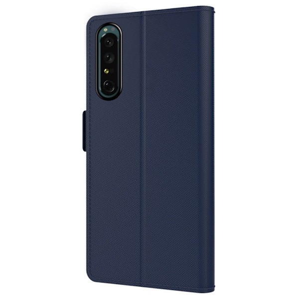 Phone Etui med Make-up Mirror og Slick Design til Sony Xperia 5 III - Blå Blue