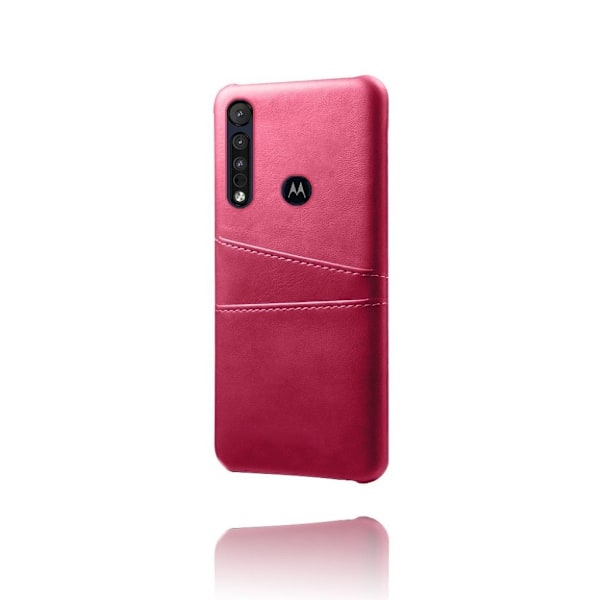 Dual Card cover - Motorola One Macro – Rose Pink