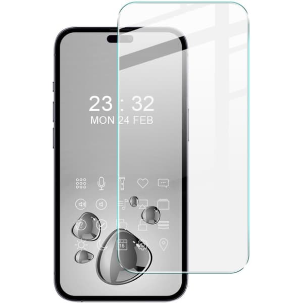 IMAK H iPhone 16 Plus hærdet glas skærmbeskytter Transparent