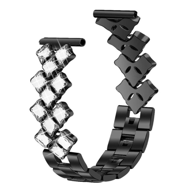 Rhinestone 304 stainless steel watch strap for Samsung Galaxy Wa Black