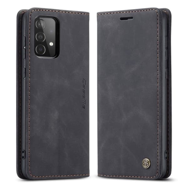 CaseMe Samsung Galaxy A52 5G vintage etui - Sort Black