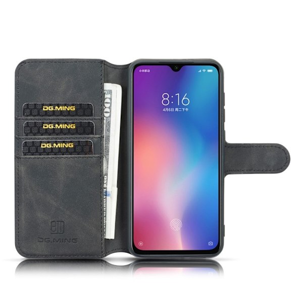 DG.MING Samsung Galaxy A70 Retro kotelot - Musta Black